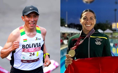 Héctor Garibay e María Ribera serão os porta-bandeiras da Bolívia na abertura dos Jogos Olímpicos de Paris 2024