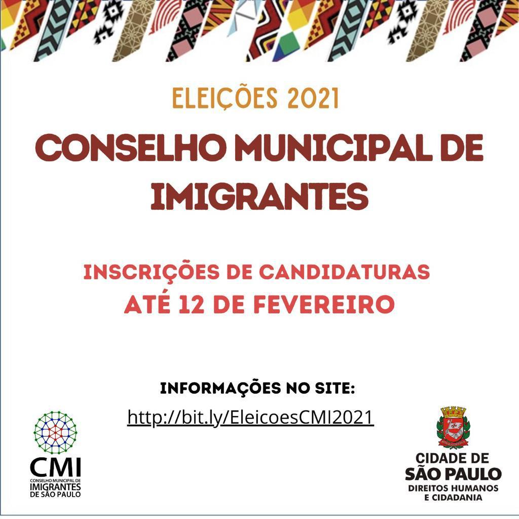 Inscrições de candidaturas para participar do Conselho Municipal de Imigrantes vão até 12 de fevereiro